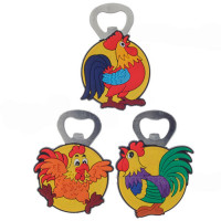 Открывалка символ года петух 9,5см асс. Арт.233573
