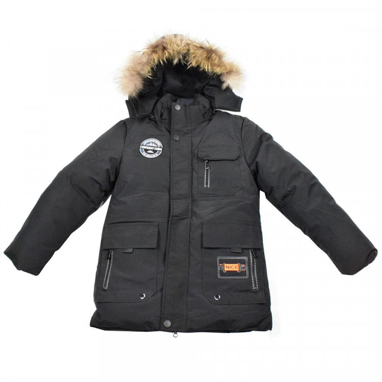 Куртка зимняя для мальчика (MULTIBREND) арт.lfy-DL-02-3 цвет черный