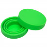 Стакан  deVENTE неон зеленый с крышкой складной силиконовый