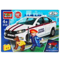 Конструктор пластиковый LADA vesta Служба спасения 41 деталь (Город мастеров) арт 5120-KK