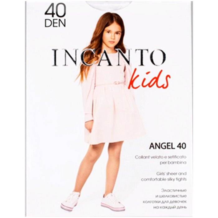 яяяКолготки арт.Angel р.116-122 88% полиамид 12% эластан  bianco/белый (INCANTO)