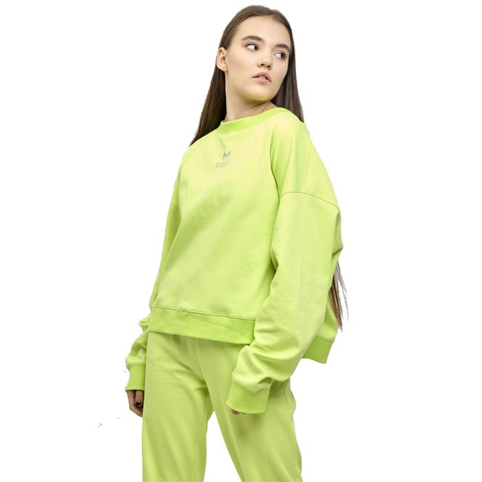 Свитшот для девочки арт.Miasin SW20206 размер 36/140-46/70 цвет Кислотно-зеленый