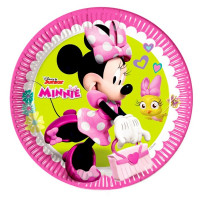 Тарелки бумажные "Малышка Минни Помощница" 08шт/наб. D-23см арт.4878606