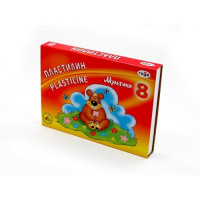 Пластилин 8 цветов 160 грамм (ГАММА) МУЛЬТИКИ со стеком арт 280016/281016