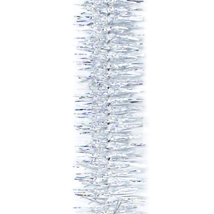 Мишура 4,5*200см "Карусель" голография серебро арт.М1711