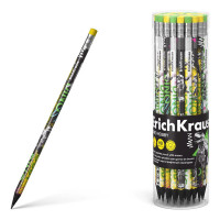 Карандаш чернографитный ErichKrause с ластиком Dino Hobby HB трехгранный корпус арт.62774 (Ст.42)