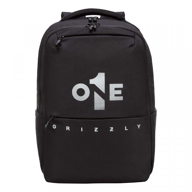 Рюкзак для мальчиков (Grizzly) арт RU-437-4/3 черный-черный 29х43х15 см