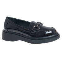 Туфли для девочки (Сказка) черные верх-искусственная кожа подкладка-натуральная кожа размерный ряд 32-37 арт.R597984321BKP