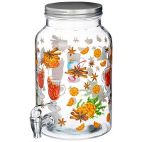 Диспенсер д/напитков 16*16*26,5см 3,7л арт.172-125