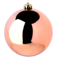 Шар пластик 14см "Глянец" цв.бронза арт.372-510