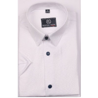 Сорочка детская короткий рукав размерный ряд 30/128-134-36/158-164  цвет белый Brostem арт.2SBD79+00ds на кнопках