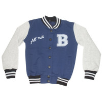 Бомбер для девочки (MULTIBREND) арт.464611 размер 34/134-42/158 цвет синий