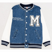 Бомбер для мальчика артикул (DMB) 4664/4665 размер 34/134-44/164 цвет индиго