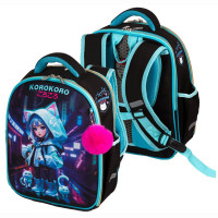 Ранец для девочек школьный (deVENTE) Junior. Korokoro + брелок 35x27x13см арт.7033507