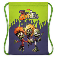 Сумка для сменной обуви 1 отделение (Hatber) Зомби 330х420мм арт.NMn_18022