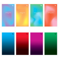 Блокнот А6 мягкая обложка скоба 24 листа (BG) Моноколор Градиент арт.Б6ск24 64024