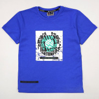 Футболка для мальчика артикул CEGISA 48426 размер 36/140-40/152 цвет синий