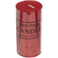 Свеча столбик "New Star ZD-073" 05*10см цв.красный арт.114-143