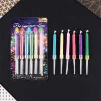 Свечи д/торта с подставкой 06шт/наб. "С днем рождения" арт.2452117