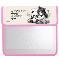 Папка школьная для тетрадей А5 на липучке 2 отделения (ОНИКС) Мои друзья арт ПТ-95