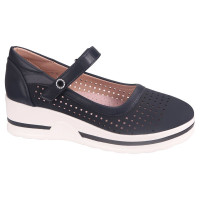 Туфли для девочки (TOM.MIKI) темно-синий верх-искусственная кожа подкладка-натуральная кожа размерный ряд 34-39 арт.T-10745-E