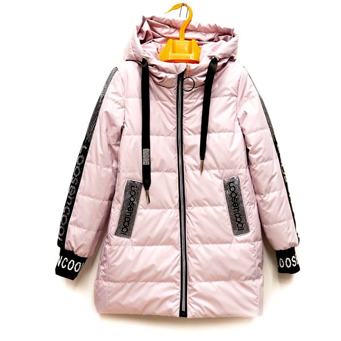Куртка осенняя  для девочки (Yikai) арт.scs-2120-3 размерный ряд 30/122-38/146 цвет розовый