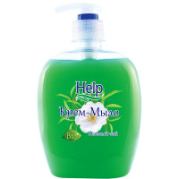 Туалетное мыло-крем 300мл HELP  Зеленый чай