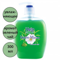 Туалетное мыло-крем 300мл HELP  Зеленый чай