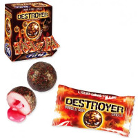Жев. резинка Фини 5гр Шар-разрушитель из лавы с клубничной начинкой (Ст.200)