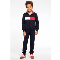 Костюм спортивный для мальчика арт.1722/1722.1 размер 32/128-46/170 трикотажный цвет черный