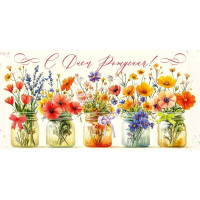 Открытка-конверт "С Днем рождения!" арт.9.0001157