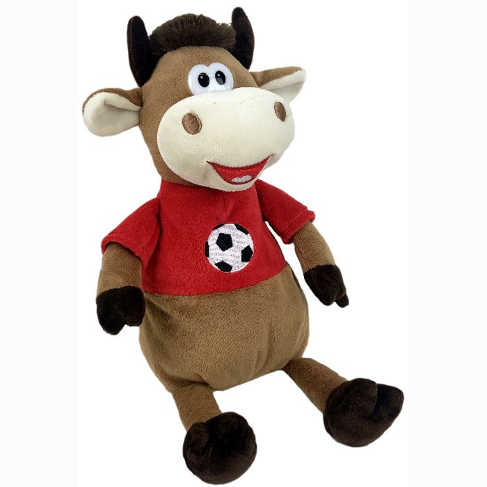 Игрушка мягкая СГ "Бык фудболист" 37см арт.20001