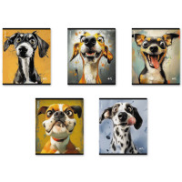 Тетрадь А5 клетка 48 листов скоба (ErichKrause) Goofy твин-лак ассорти арт.64871