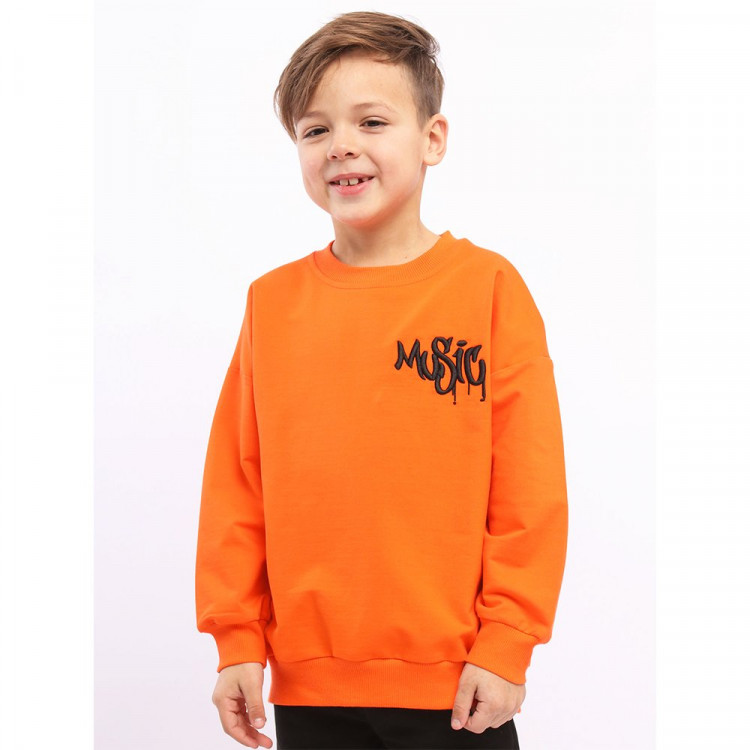 Свитшот для мальчика BATIK арт.037_БП23 размер 34/134-48/176 цвет оранжевый