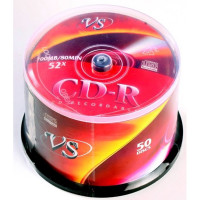 Диск  CD-R VS 700 Mb, 52x, Cake Box (50) УПАКОВКА