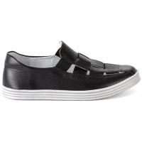 Полуботинки для мальчика (ELEGAMI) черные верх-натуральная кожа подкладка-натуральная кожа размерный ряд 32-37 арт.5-525862201