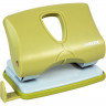 Дырокол (20л) deVENTE пластик с линейкой СигНАТУР (sigNATURE) оливковый арт.4020514 (Ст.)