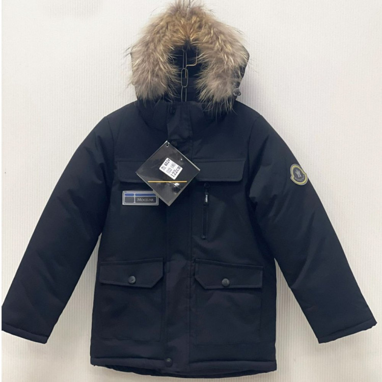 Куртка зимняя для мальчика (AKN) арт.dyl-602-1 цвет черный