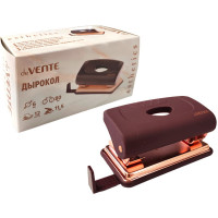 Дырокол (20л) deVENTE пластиковый с линейкой Esthetics бургунди арт.4020515