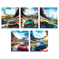 Тетрадь 12 листов клетка (Hatber) Престижные гонки ассорти арт 12Т5В1